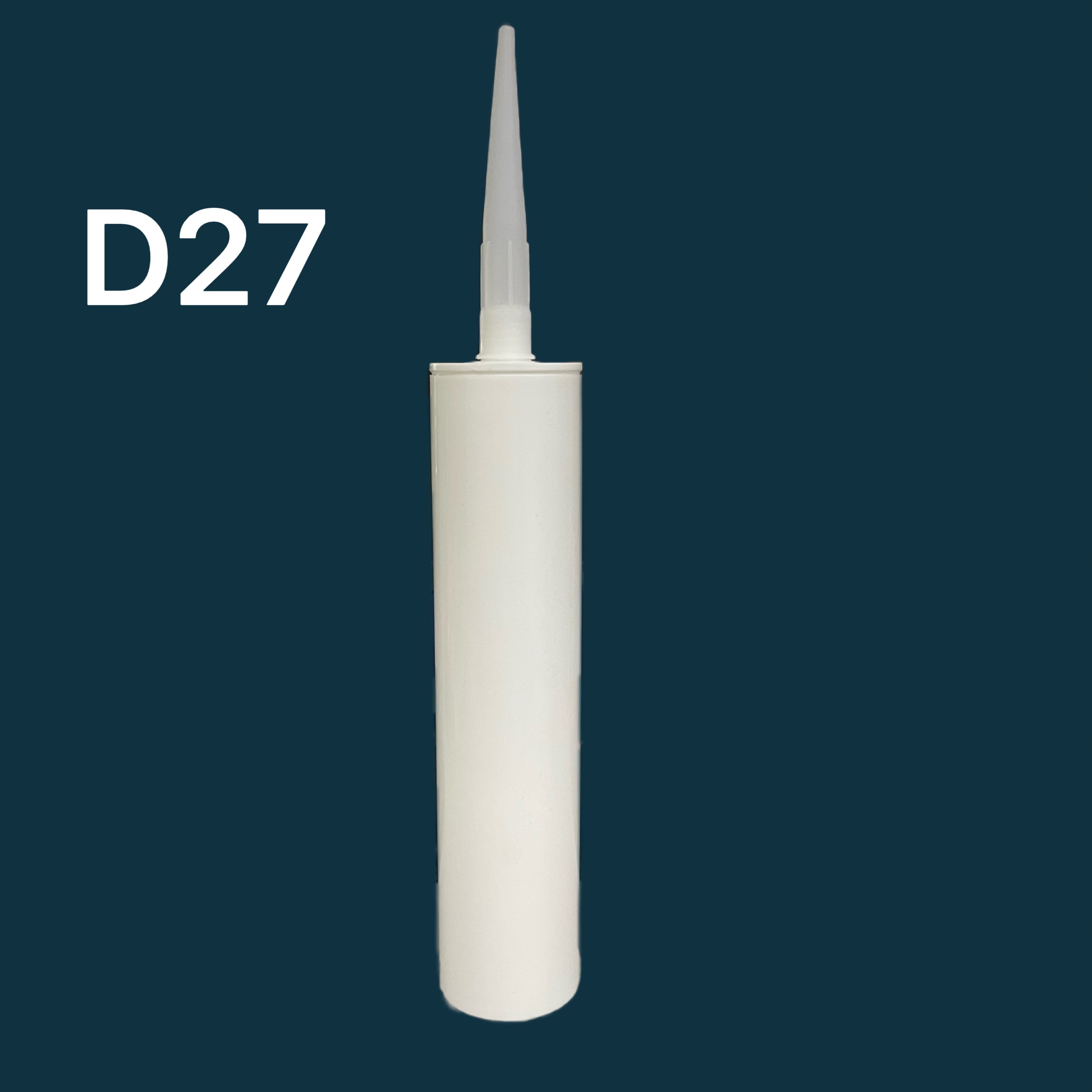 300ml HDPE Silicone Sealant บรรจุภัณฑ์พลาสติกคาร์ทริดจ์สำหรับการก่อสร้าง 