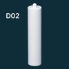 300 มล. เกรดกาวแก้วเปล่าบรรจุภัณฑ์ HDPE พลาสติกคาร์ทริดจ์สำหรับซีลิโคนซิลิโคน 