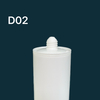 300 มล. เกรดกาวแก้วเปล่าบรรจุภัณฑ์ HDPE พลาสติกคาร์ทริดจ์สำหรับซีลิโคนซิลิโคน 
