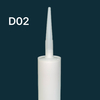 300 มล. เกรดกาวแก้วเปล่าบรรจุภัณฑ์ HDPE พลาสติกคาร์ทริดจ์สำหรับซีลิโคนซิลิโคน 