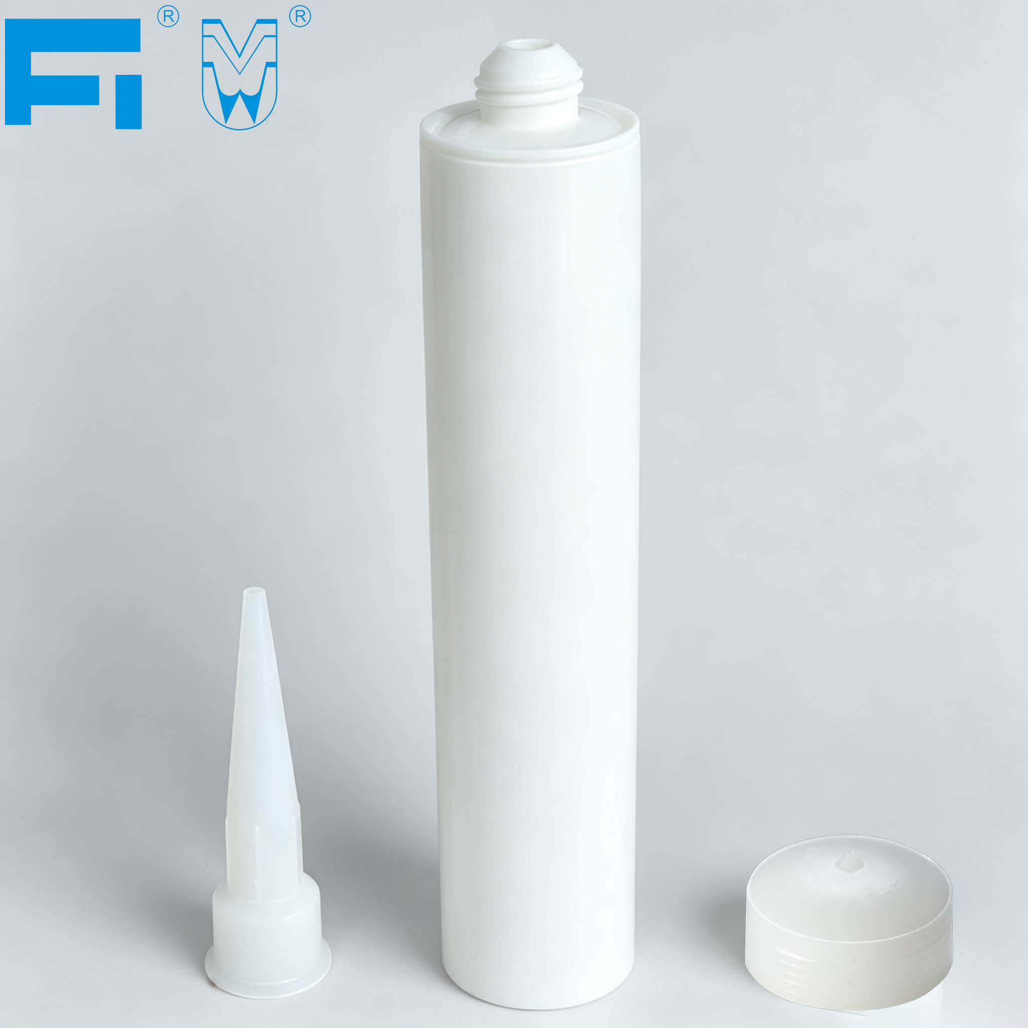 ตลับยิงกาวพลาสติก HDPE ทนต่อสารเคมีขนาด 300 มล. สำหรับใช้ในอุตสาหกรรมยาแนวและบรรจุภัณฑ์กาวสำหรับการซีล